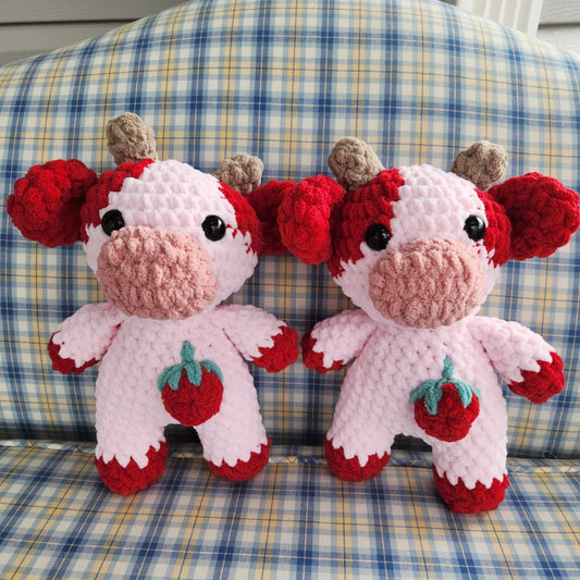 Strawberry Cow Plushie